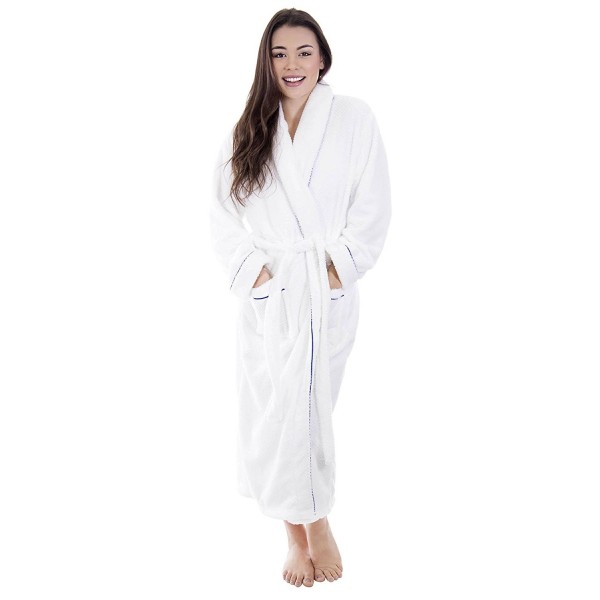 Unisex Plush Velvet Bathrobe WHTRYL