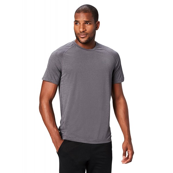 Men's VXE Short Sleeve Crew Quick Dry Tech T-Shirt - Dark Grey Heather ...