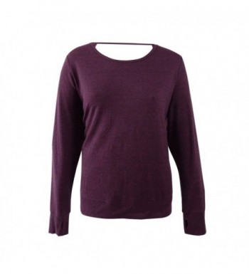 Ideology Womens Sleeves Casual Purple