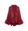 Dahlia Women Poncho Imprinted Burgundy