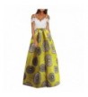 C US African Floral Pleated Pockets