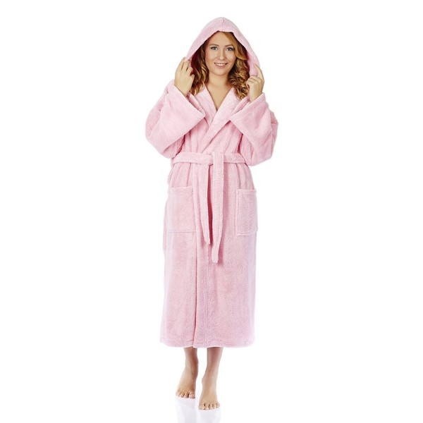 Arus Womens Hooded Bathrobe Turkish