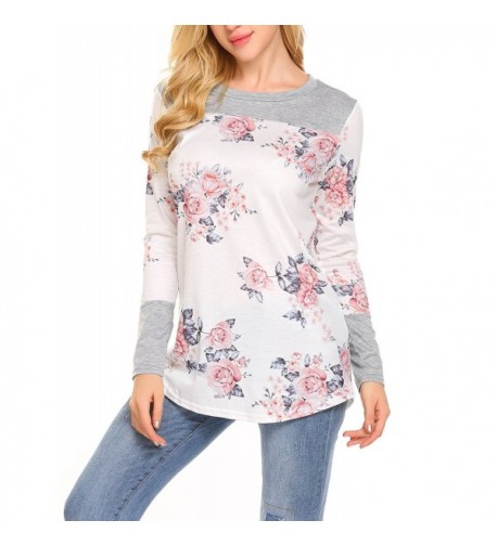 Moafvor Womens Sleeve Floral T Shirts