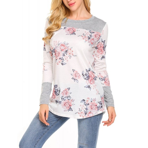 Moafvor Womens Sleeve Floral T Shirts