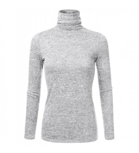 Doublju Marled Turtleneck Sweater Women