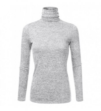 Doublju Marled Turtleneck Sweater Women