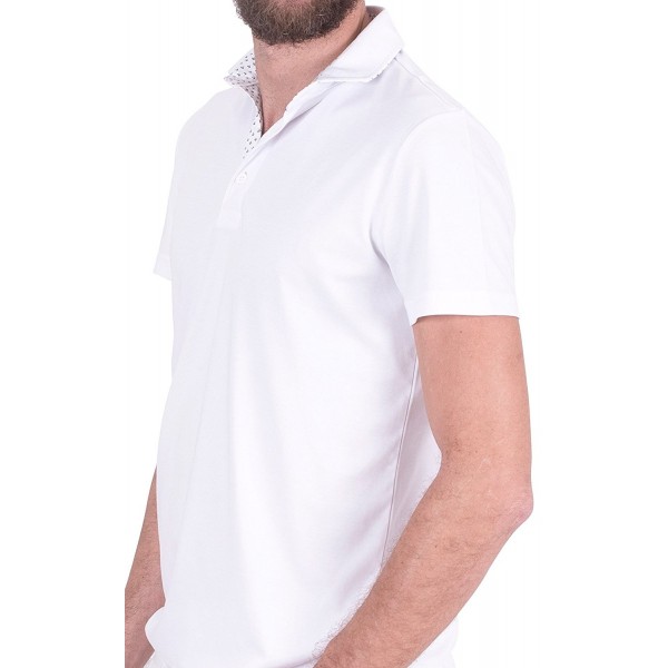 Men's Short Sleeve Cotton Polo Shirt - CB180Z7CGLD