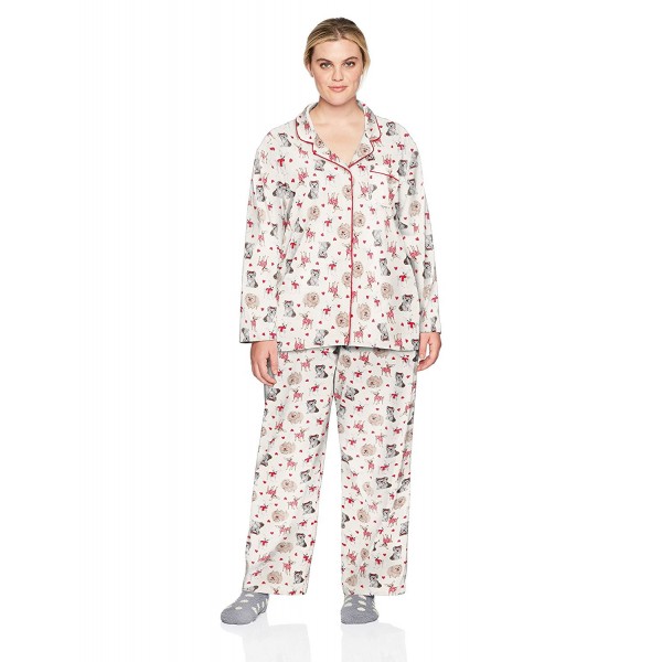 Karen Neuburger Womens Pajamas Cream