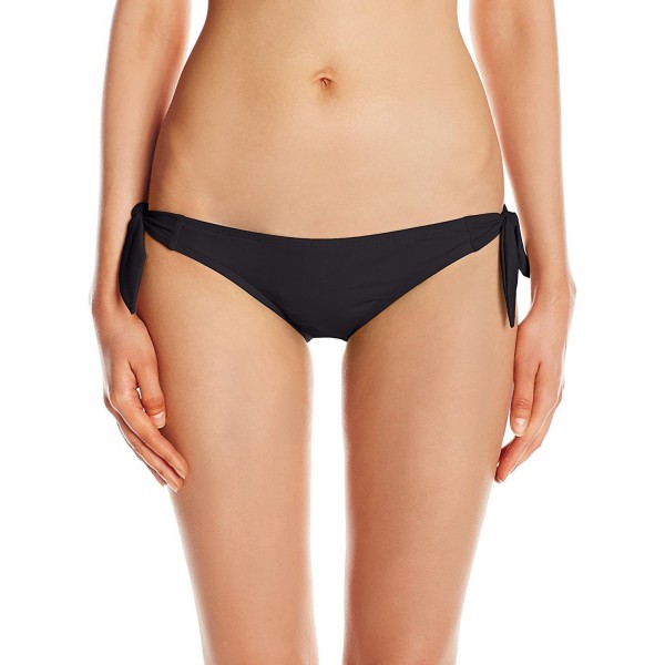 Women's So Soft Sash Tie Bikini Bottom - Black - CL11R6LOA21.