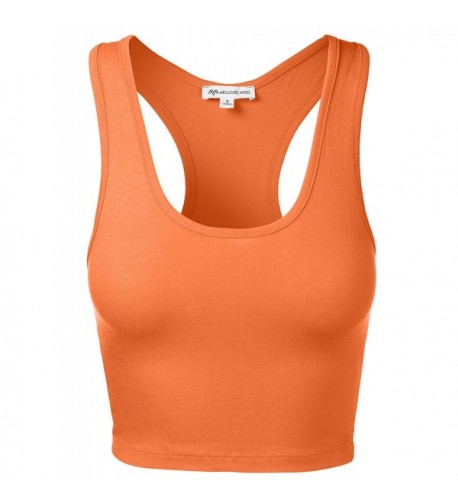 Basic Cotton Racerback Orange Large