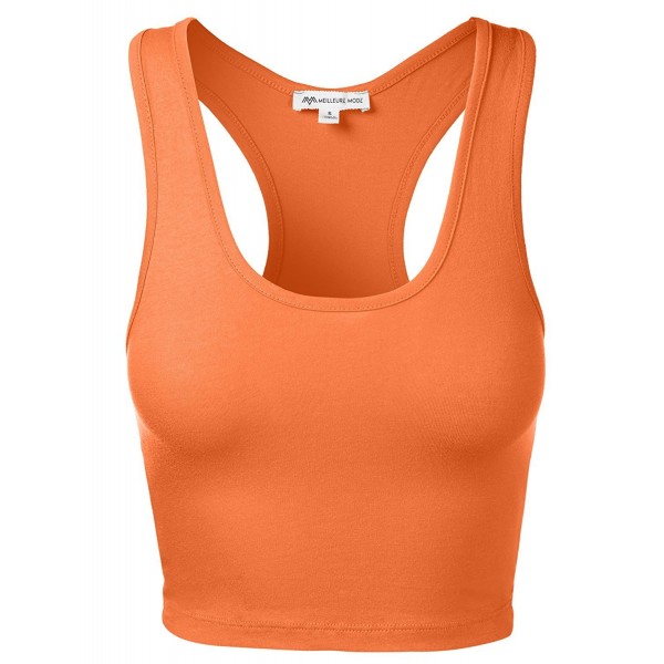 Basic Cotton Racerback Orange Large