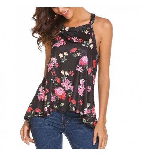 Teewanna Women Sleeveless Floral Print