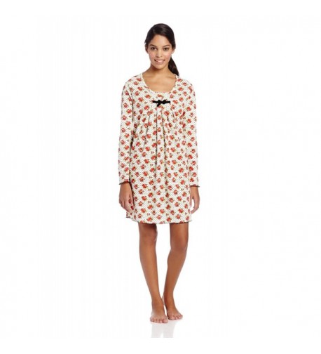 White Orchid Peppermint Sleepshirt Florals