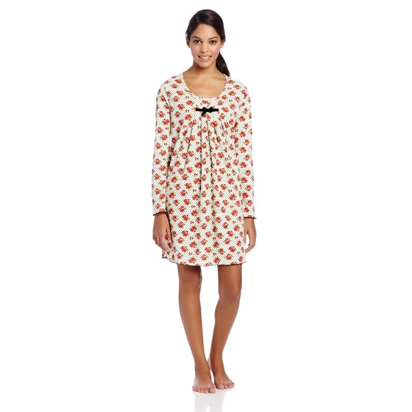 White Orchid Peppermint Sleepshirt Florals