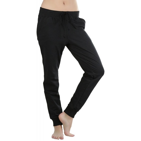 Ambinace Womens Solid French Jogger