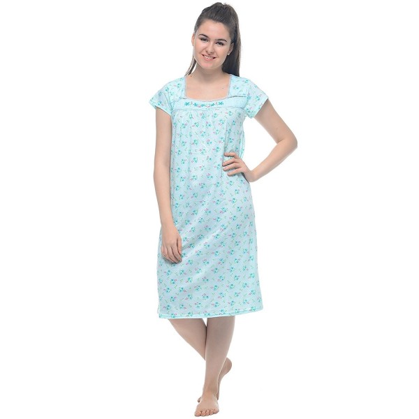 Casual Nights Cap Embroidered Nightgown