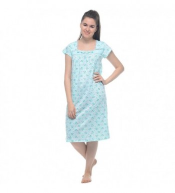 Casual Nights Cap Embroidered Nightgown