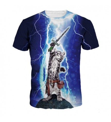 ColorFino Printing Lightning T shirt Clothing