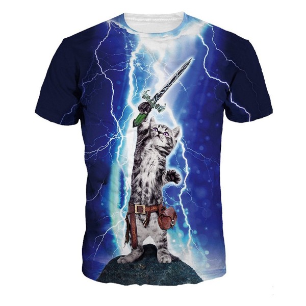 ColorFino Printing Lightning T shirt Clothing