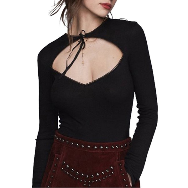 HAOYIHUI Womens Sleeve Bodycon Blouse