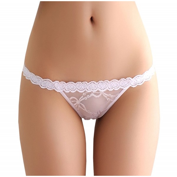 Womens Thong Panty Underwear White