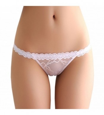 Womens Thong Panty Underwear White