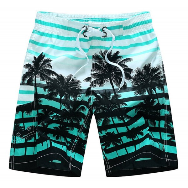 Coconut Printed Stripe Shorts Trunks