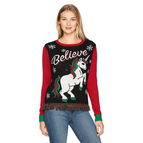 Ugly Christmas Sweater up Believe Pullover