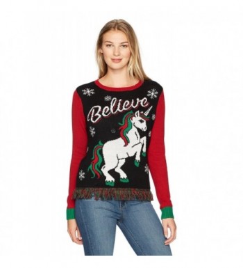 Ugly Christmas Sweater up Believe Pullover