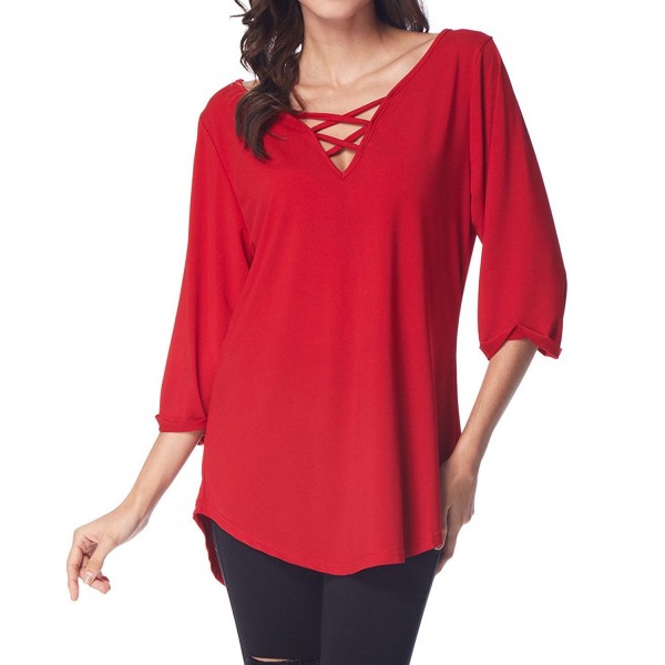 Gamiss Womens Casual Chiffon Blouse