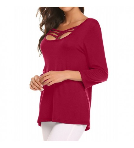 Sherosa Casual Sleeve T Shirt Neckline