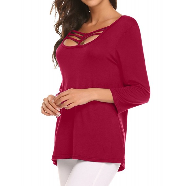 Sherosa Casual Sleeve T Shirt Neckline