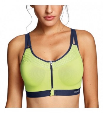 Meliwoo Womens Double Underwire Chartreuse