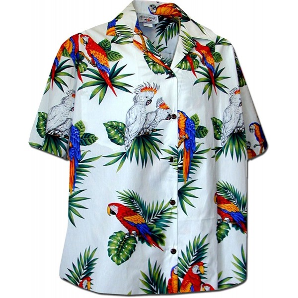 Pacific Legend Womens Parrots Hawaiian