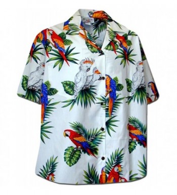 Pacific Legend Womens Parrots Hawaiian