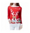 V28 Womens Christmas Sweater Reindeer