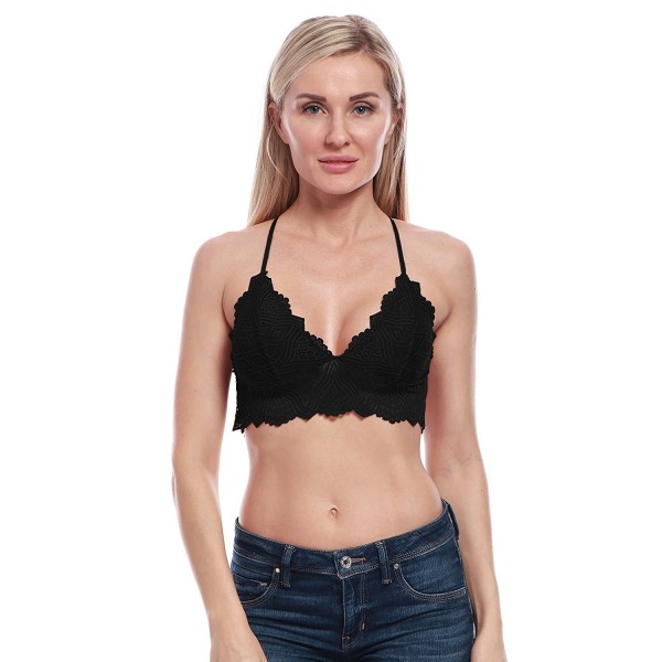 BellisMira Crochet Longline Spaghetti Bralette