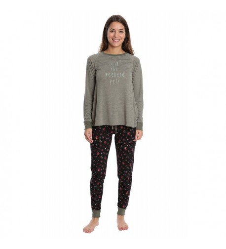 WallFlower Womens Pajamas Jogger Lounge