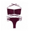 SOLYHUX Shirred Padding Swimsuit Burgundy