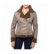 alpine swiss Womens Shearling Asymmetrical