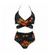 COCOSHIP Tangerine Ruching Bathing Swimsuit