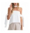 Simplee Apparel Womens Shoulder Chiffon