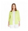 Leo Nicole Womens Cardigan Citronella