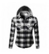 Plus4u Plaid Checkered Detachable Flannel