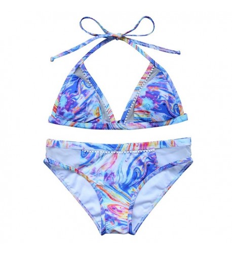 MOSHENGQI Padded Triangle Swimsuit Bathing