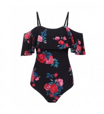 Acecor Shoulder Personalized One Piece Swimsuits