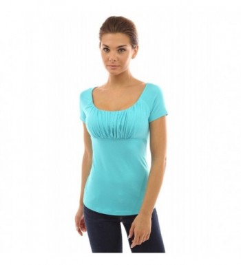 PattyBoutik Womens Empire Raglan Turquoise