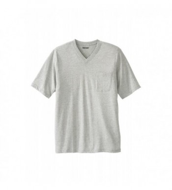 Lightweight Cotton V Neck Heather Big 3Xl