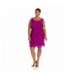 S L Fashions Plus Size Ruffles Fuchsia