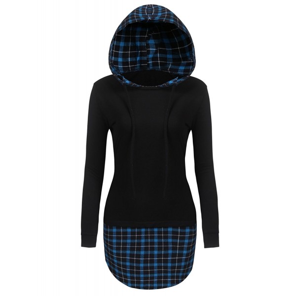 Soteer Womens Sweatshirt Checkered Pullover